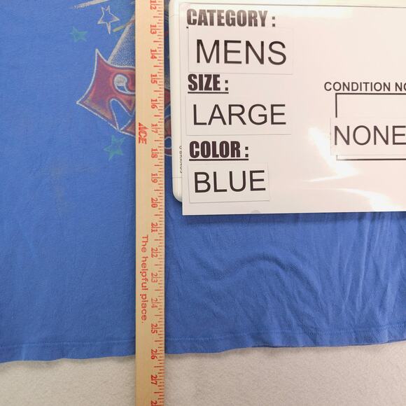 Pink Floyd Band Graphic Crew Neck T Shirt Adult Mens Size Large L Blue - Picture 8 of 9